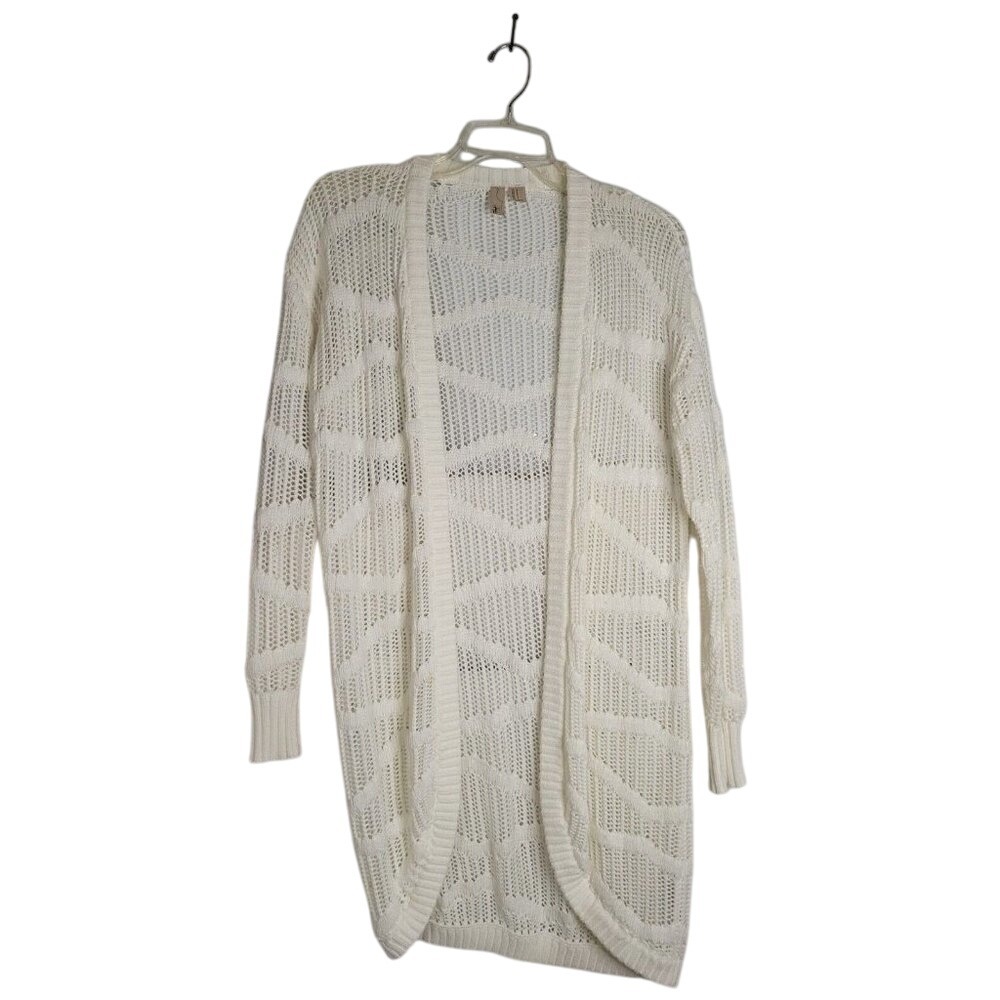 Forever 21 Exclusive Open Knit‎ Duster Cardigan Chevron Pattern Small
